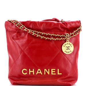 Chanel Mini 22 Chain Hobo Quilted Calfskin